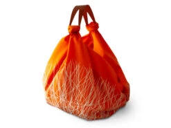 Baumwolltasche Furoshiki Tsuru, Orange, 100 Cm -Japan Kunst Verkauf baumwolltasche furoshiki tsuru orange 100 cm 1