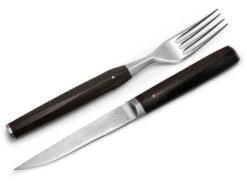 Besteck-Set WAKISASHI, Damastmesser Mit Gabel 25 Besteck-Set WAKISASHI, Damastmesser Mit Gabel -Japan Kunst Verkauf besteck set wakisashi damastmesser mit gabel 1