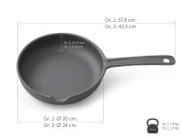 Bratpfanne Gusseisen OIGEN, 2 Grössen 12 Bratpfanne Gusseisen OIGEN, 2 Grössen – Bild 12