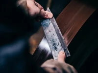 Damastmesser Kyusakichi Gyutou, ZDP189 8 Damastmesser Kyusakichi Gyutou, ZDP189 – Bild 8