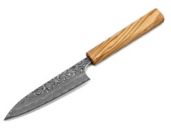 Damastmesser Petty 120 SG2, 63 Lagen, Olive -Japan Kunst Verkauf damastmesser petty 120 sg2 63 lagen olive 1