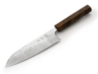 Damastmesser Santoku 165 White Ebony, 35 Lagen