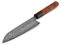 Damastmesser Santoku 170 SG2, 63 Lagen, Quitte