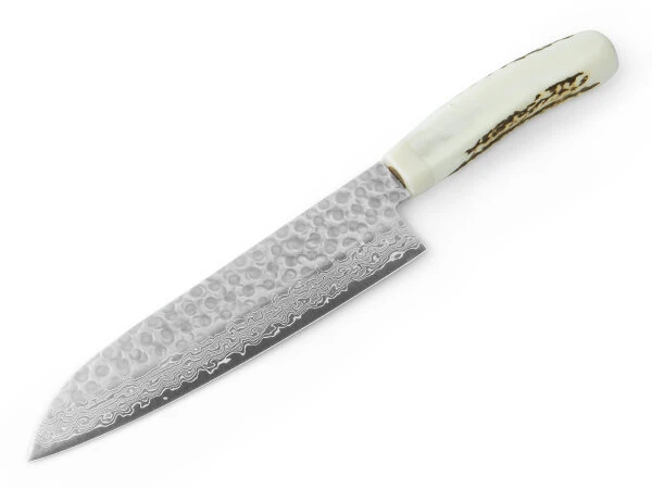 Damastmesser Santoku 180, Kadzuno-gara 11 Damastmesser Santoku 180, Kadzuno-gara – Bild 11