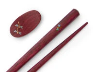 Essstäbchen Set Mit Ablage Tonbo, Purple Heart