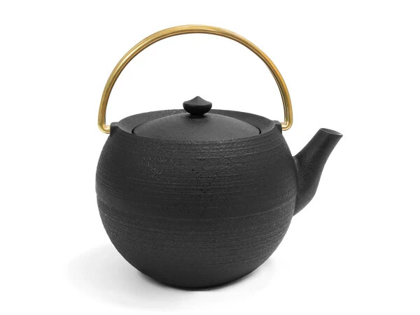 Gusseisen Teekanne Marutama L, 1,1 L Messinggriff 6 Gusseisen Teekanne Marutama L, 1,1 L Messinggriff – Bild 6