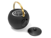 Gusseisen Teekanne Marutama L, 1,1 L Messinggriff 3 Gusseisen Teekanne Marutama L, 1,1 L Messinggriff – Bild 3