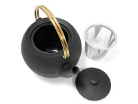 Gusseisen Teekanne Marutama L, 1,1 L Messinggriff 5 Gusseisen Teekanne Marutama L, 1,1 L Messinggriff – Bild 5