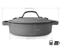 Gusseisen Topf OIGEN, Flach, 24 Cm 6 Gusseisen Topf OIGEN, Flach, 24 Cm – Bild 6