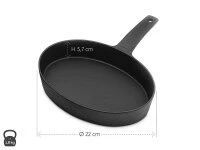 Gusseisenpfanne Kamasada, Oval 6 Gusseisenpfanne Kamasada, Oval – Bild 6