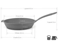 Gusseisenpfanne Solitto, 30cm 6 Gusseisenpfanne Solitto, 30cm – Bild 6