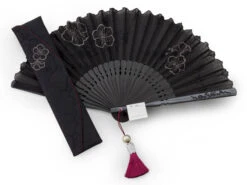 Handfächer Eien, Schwarz -Japan Kunst Verkauf handfaecher eien schwarz 1