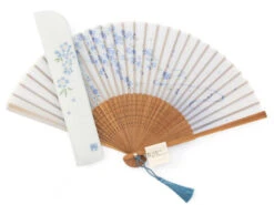 Handfächer Kiyomi, Blau -Japan Kunst Verkauf handfaecher kiyomi 1 1