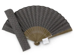 Handfächer Seikaiha, Blau -Japan Kunst Verkauf handfaecher seikaiha blau 1