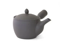 Japanische Teekanne Fuyou Kurokusube, Banko Yaki, 190 Ml