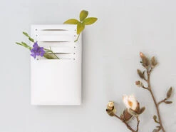 Japanische Vase Act/ Slit, Weiß -Japan Kunst Verkauf japanische vase act slit weiss 1