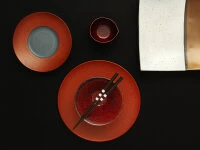 Japanischer Teller Homura, Rot, 3 Größen 12 Japanischer Teller Homura, Rot, 3 Größen – Bild 12