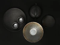 Japanischer Teller Homura, Schwarz, 3 Größen 13 Japanischer Teller Homura, Schwarz, 3 Größen – Bild 13