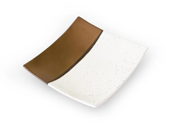 Japanischer Teller Sou, Weiß-gold, 2 Größen 7 Japanischer Teller Sou, Weiß-gold, 2 Größen – Bild 7