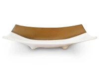 Japanischer Teller Sou, Weiß-gold, 2 Größen 4 Japanischer Teller Sou, Weiß-gold, 2 Größen – Bild 4