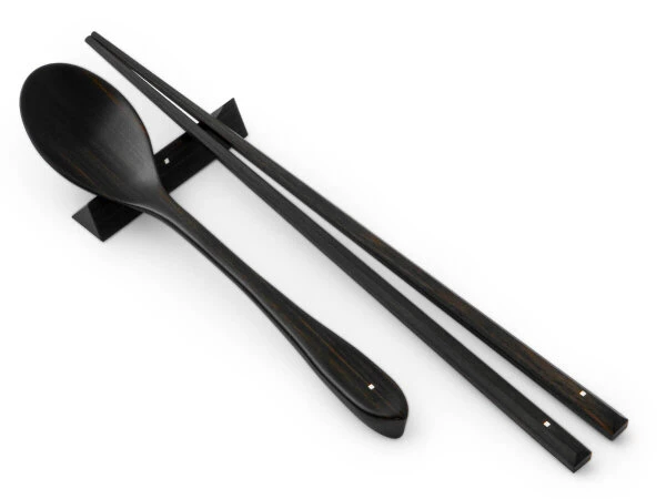 Japanisches Besteck-Set Yokina Asa, Ebenholz 6 Japanisches Besteck-Set Yokina Asa, Ebenholz – Bild 6