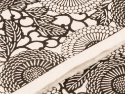 Japanpapier Katazome, Blüten Und Ranken S/w -Japan Kunst Verkauf japanpapier katazome blueten und ranken s w 1