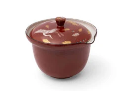 Shiboridashi Teekanne Akaji Kingin Tsuru, 230 Ml -Japan Kunst Verkauf shiboridashi teekanne akaji kingin tsuru 1