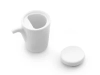 Sojasoßenkännchen, Porzellan Weiß 3 Sojasoßenkännchen, Porzellan Weiß – Bild 3
