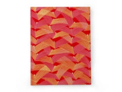 Japanbuch Tokyo Memo, Chiyogami Saitenspiel Auf Rot, 17 X 22 Cm -Japan Kunst Verkauf tagebuch notizbuch japanisches chiyogami rot rivoli 1