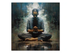 Wandbild Zazen #4, Japanische Meditation, Farbig, 1:1 -Japan Kunst Verkauf wandbild zazen 4 japanische meditation farbig 1 1 17 1